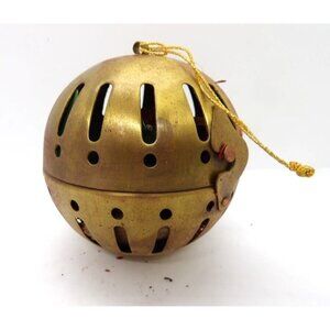 Scented Brass Pomander Ball 3 in. Dia. Refillable NEW